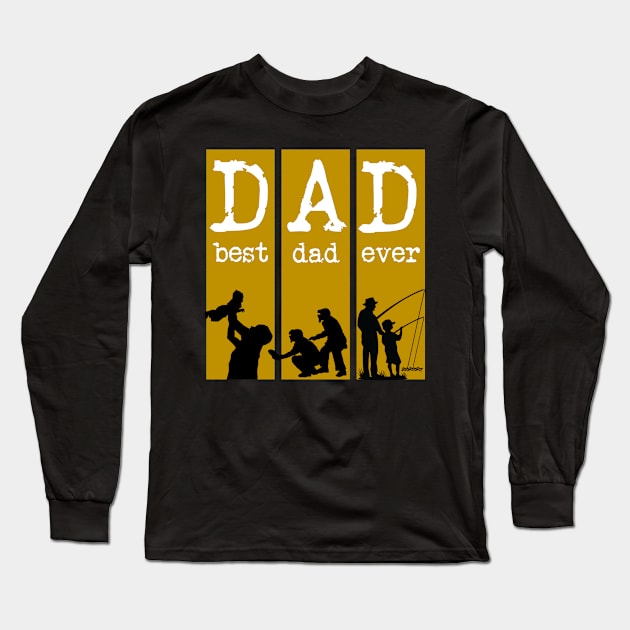 Dad son fathers day Long Sleeve T-Shirt by VanArt